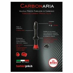 Paire De Valves Tubeless Presta En Carbone Carbonaria Barbieri 9 Paire De Valves Tubeless Presta En Carbone Carbonaria Barbieri -VTT électrique semi-rigide Soldes Magasin Carbonaria AD CARB45 1024x1024 35 flyer