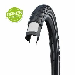 Pneu Vélo Schwalbe Land Cruiser Plus Green Compound 24 X 2.00 Pouces