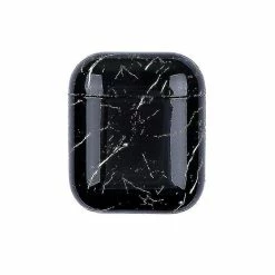 HSKMALL Housse De Protection Casque De Vélo Pour Airpods Marbre Noir