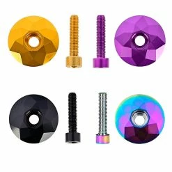 Unbranded Casque De Vélo Cap Road Bike Stem Casque Top Cap Cover Avec Vis Pour Tube De Tête De Fourche De 28,6 Mm, Violple -VTT électrique semi-rigide Soldes Magasin 329051336 max