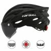Unbranded Ultralight Cyclisme Casque De Sécurité Outdoor Moto Vélo Feu Arrière Casque Amovible Lentille Visière Mo -VTT électrique semi-rigide Soldes Magasin 354505279 max