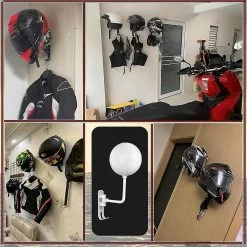 Unbranded 1pcs 180 Porte-casque De Moto, Support De Casque En Métal De Rotation -VTT électrique semi-rigide Soldes Magasin 354744210 max