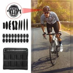 Aowear 27pcs / Set Ultralight Casque Pad Universel Amovible Casque Anti-collision Rembourrage Casque Accessoire