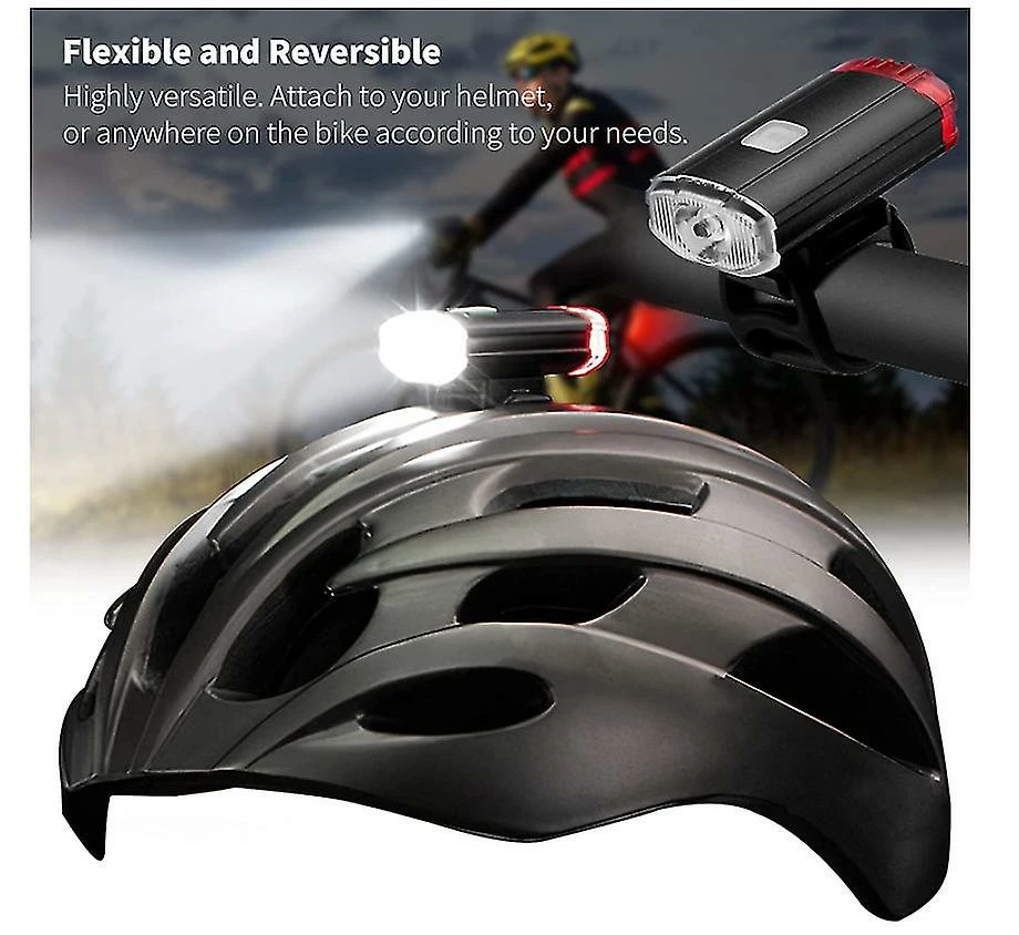 Vention Casque De Vélo Léger, Accessoires De Vélo Rechargeables USB, Cadeaux De Cyclisme Pour Hommes (noir) 4 Vention Casque De Vélo Léger, Accessoires De Vélo Rechargeables USB, Cadeaux De Cyclisme Pour Hommes (noir) – Image 2