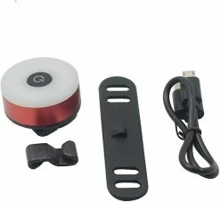 Unbranded Feu Arrière De Vélo, Sport Led Arrière Vélo Lumière Usb Rechargeable, Rouge Haute Intensité Vélo Feu Arrière Imperméable à L’Eau, Casque Sac à Dos Led Lampe Avertissement De Sécurité -VTT électrique semi-rigide Soldes Magasin 512857473 max