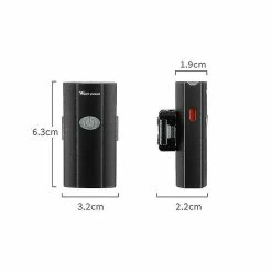 Unbranded 1pc Lumières De Nuit Extérieures Lumières Led Casque Lumière Avant Feux Arrière -VTT électrique semi-rigide Soldes Magasin 514601029 max