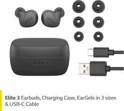 Unbranded Casque Intra-auriculaire Bluetooth Elite 3 - Casque Intra-auriculaire Sans Fil Passif à Réduction De Bruit Avec 2 Microphones Intégrés