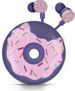 Unbranded Donut Earbuds Pour Les Enfants, Cute Earbud In-ear Casque Cadeau Filaire Pour Les écolières Filles Et Garçons Avec Mi