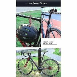 Unbranded Bicycle Lock Anti-theft Casque Lock Moto 3 Digit Combination Password Safety Cable Lock Bike -VTT électrique semi-rigide Soldes Magasin 554485471 max