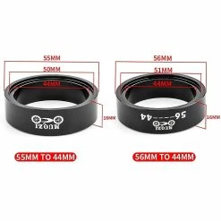 Unbranded Adaptateur De Casque Road Bike Tapered Tube Frame Adaptateur De Casque, 56-44mm Noir 9 Unbranded Adaptateur De Casque Road Bike Tapered Tube Frame Adaptateur De Casque, 56-44mm Noir -VTT électrique semi-rigide Soldes Magasin 554491725 max