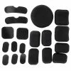 Unbrand 19pcs Bicycle Remplacement Foam Pads Rembourrage Casque Coussins Mat Pour Moto