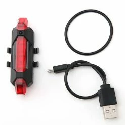 Unbranded Lumière De Vélo Arrière Led Puissant Usb Rechargeable, Rétroéclairage De Vélo Combinaisons Imperméables Pour Les Feux Arrière Casque Cyclisme Avertissement De Sécurité VTT Feu Arrière -VTT électrique semi-rigide Soldes Magasin 587055319 max