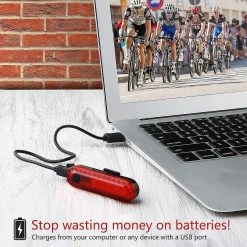 Unbranded Feux Arrière De Vélo En Deux Pièces, Feux Arrière De Vélo Rechargeables USB Super Lumineux, Accessoires LED Rouges à Haute Intensité, Adaptés à Tout Vélo Ou Casque -VTT électrique semi-rigide Soldes Magasin 613217534 max