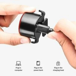 Unbranded Mini Led Bicycle Tail Light Usb Chargeable Bike Rear Lights Ipx6 Imperméable à L’eau Avertissement De Sécurité Cyclisme Light Casque Sac à Dos -VTT électrique semi-rigide Soldes Magasin 622309122 max