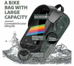 Unbranded Sac De Support De Téléphone De Vélo Grande Capacité Tpu écran Tactile Casque Trou Cyclisme Téléphone Montage Top Tube Pochette Accessoires De Vélo Pour Smartphone Moins De 7,0 '' -VTT électrique semi-rigide Soldes Magasin 642420036 max