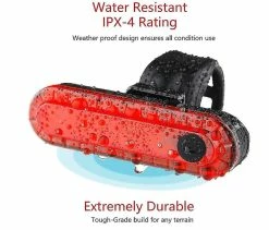 Unbranded Feu Arrière De Vélo Arrière 2 Pack, Ultra Lumineux Usb Rechargeables Feux Arrière De Vélo, Accessoires LED Rouges Haute Intensité S’adapte Sur N’importe Quel Vélo Ou Casque. Facile à Utiliser -VTT électrique semi-rigide Soldes Magasin 642433763 max