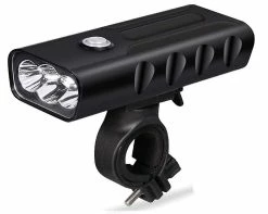 Unbranded Phares De Vélo Usb Rechargeable Built-in Batterie Haute Capacité Trois Modes Outdoor Mountain Bike Ipx5 Imperméable à L’eau Casque Accessoires De Vélo (bla