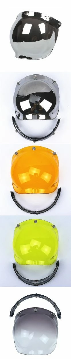 Unbrandded Casque Ouvert Visière Casque Moto Casque Bulle Visière Visière Lentilles Casque Moto Accessoires (avec Support) Transparent -VTT électrique semi-rigide Soldes Magasin 644414855 max