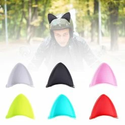 Unbranded 2pcs Casque Auto-adhésif Cat Ears Ornement Accessoire Pour Moto -VTT électrique semi-rigide Soldes Magasin 692857964 max