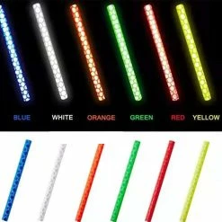 Unbrand Autocollants De Vélo Ruban Réfléchissant Roue Réfléchissante De Nuit Accessoires De Vélo En Acier Pour Casque Moto Scooter -VTT électrique semi-rigide Soldes Magasin 740623529 max