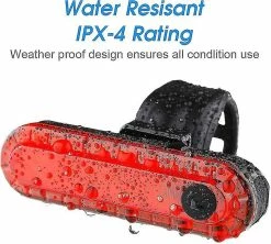 Unbranded Pdatian Rear Bike Tail Light 2 Pack, Feux Arrière De Vélo Rechargeables USB Ultra Lumineux, Accessoires LED Rouges à Haute Intensité S’adapte à N’importe Quel Vélo Ou Casque. -VTT électrique semi-rigide Soldes Magasin 746165385 max