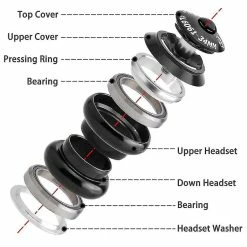 Nw 1776 Muqzi 1 1/8 « Casque Compatible Avec Tube Droit Non Fileté De 28,6 Mm, Rouge -VTT électrique semi-rigide Soldes Magasin 769008183 max