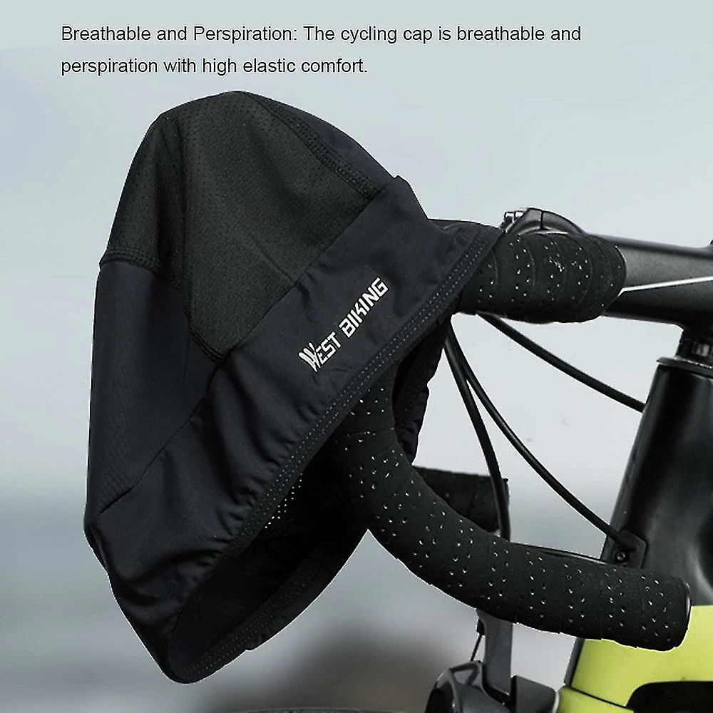 Nw 1776 West Biking Ice Silk Cooling Skull Cap Cyclisme Running Hat Uv Protection Casque - Noir 6 Nw 1776 West Biking Ice Silk Cooling Skull Cap Cyclisme Running Hat Uv Protection Casque - Noir – Image 4