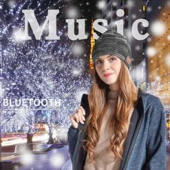 Unbranded Hiver Chaud Sans Fil Bluetooth-compatible Casque Casque Musique Casque Chapeau Pour Nuit Courir Pêche Sports De Plein Air -VTT électrique semi-rigide Soldes Magasin 776473229 max