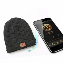 Unbranded Tricoté Velvet Hiver Chaud Sans Fil Bluetooth-compatible Casque Casque Musique Casque Chapeau Pour Nuit Courir Pêche Sports De Plein Air Voyage Couvre-chef Sup -VTT électrique semi-rigide Soldes Magasin 776473305 max 1