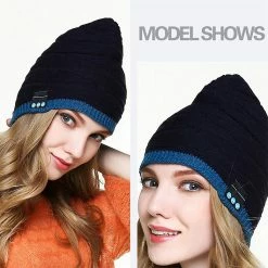Unbranded Sans Fil Bluetooth Compatible Poisson Modèle Tricoté Velours Hiver Casque Chaud Cap Musique Appel Casque Chapeau Pour Nuit Courir Pêche Sports De Plein Air T -VTT électrique semi-rigide Soldes Magasin 776473479 max