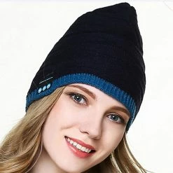 Unbranded Sans Fil Bluetooth Compatible Poisson Modèle Tricoté Velours Hiver Casque Chaud Cap Musique Appel Casque Chapeau Pour Nuit Courir Pêche Sports De Plein Air T -VTT électrique semi-rigide Soldes Magasin 776473639 max