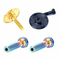 Unbranded Léger Pour Casquette De Vélo En Alliage De Titane + M6 * 30mm Casque De Vélo Tige Bolt Casque Vis Bicycle Parties -VTT électrique semi-rigide Soldes Magasin 776474405 max