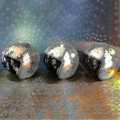 Unbranded Casque Disco Ball 1 Pièce Avec Visière Rétractable Pour Accessoires De Discothèque Cool (argent) -VTT électrique semi-rigide Soldes Magasin 777375700 max