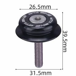 Yaqinuo Casque De Vélo 1.5 1-1 / 8 Pouces Sealed Bearing Mtb Mountain Bike Casque Avec Top Cap 39.8mm Droit 28.6mm Effilé