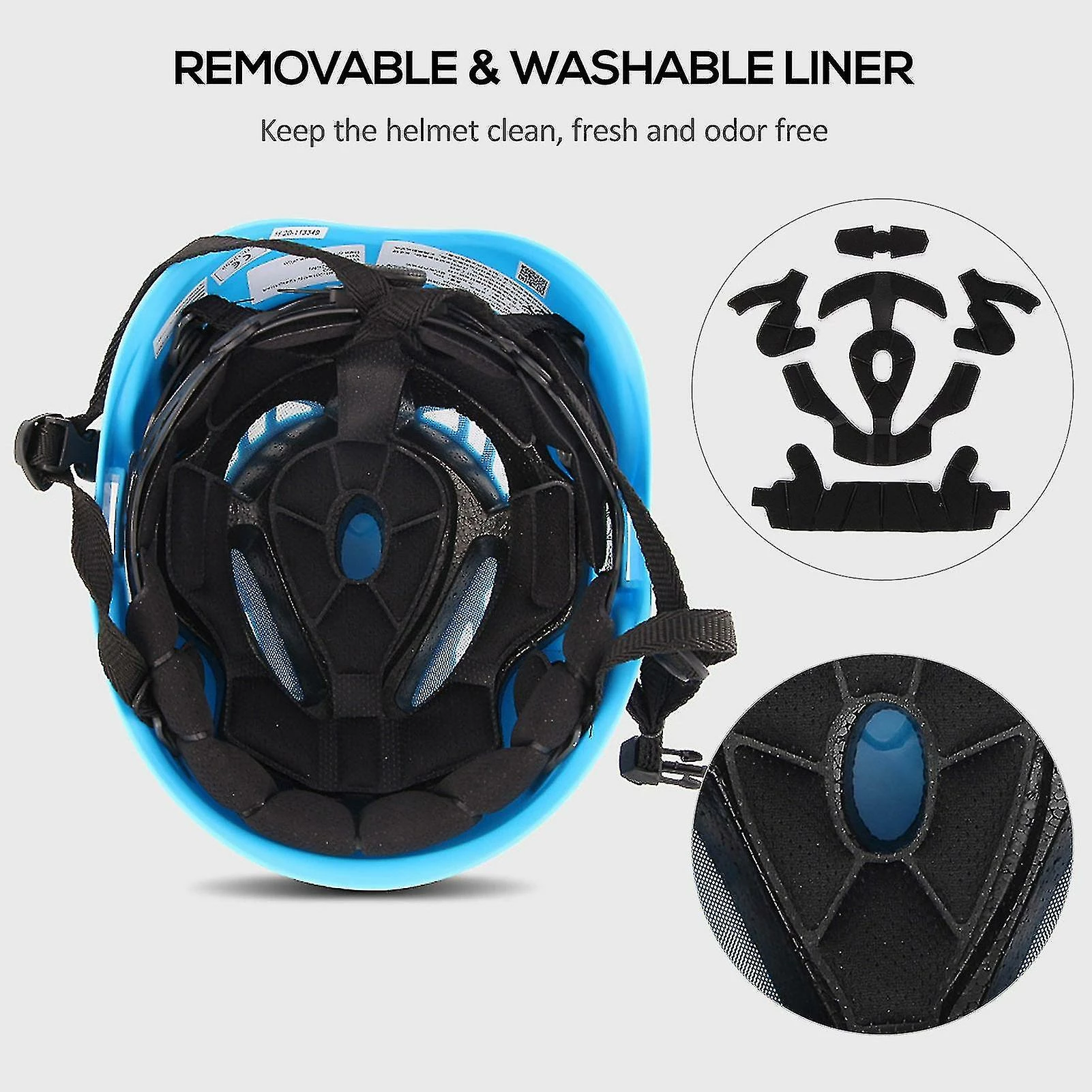 Nw 1776 Casque D’escalade Casque De Sécurité De Cyclisme W / Lampe Frontale Earmuff Feu Arrière Points D’attache Pour La Randonnée Escalade Casque De Vélo Spéléologique 6 Nw 1776 Casque D’escalade Casque De Sécurité De Cyclisme W / Lampe Frontale Earmuff Feu Arrière Points D’attache Pour La Randonnée Escalade Casque De Vélo Spéléologique – Image 4