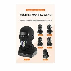 Unbranded Warm Face Bike Mask Anti-dust Imperméable à L’eau Coupe-vent Complet Couverture Faciale Chapeau Cou Casque Masque Balaclavas -VTT électrique semi-rigide Soldes Magasin 790819071 max