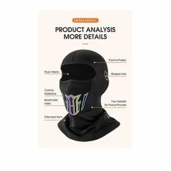 Unbranded Warm Face Bike Mask Anti-dust Imperméable à L’eau Coupe-vent Complet Couverture Faciale Chapeau Cou Casque Masque Balaclavas -VTT électrique semi-rigide Soldes Magasin 790819124 max