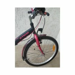 Vélo Tout Chemins Btwin -VTT électrique semi-rigide Soldes Magasin btwin poply 500 3