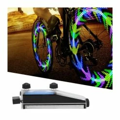ESTINK Lumière De Roue De Vélo Lumière De Rayon Roue De Vélo En Plastique Charge USB 14 Lampe Pleine Couleur 28 Changement - Avis / Test