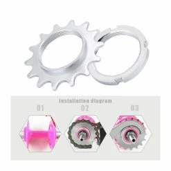 Garosa Pignon De Vélo Pièces De Pignons De Volant D'inertie à Roue Libre à Une Vitesse En Acier Durable Pour Vélo à Pigno - Avis / Test