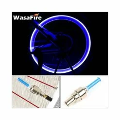 Mini Lampes LED Pour Vélo Bouchons De Valve De Roue De Vélo, Lumière LED Pour Rayons De Cyclisme De Nuit, 4 Couleurs~Ble*PY5 - Avis / Test