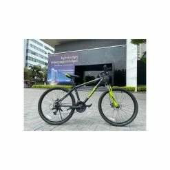 Vélo Tout Chemins Giant -VTT électrique semi-rigide Soldes Magasin noire verte colore 3