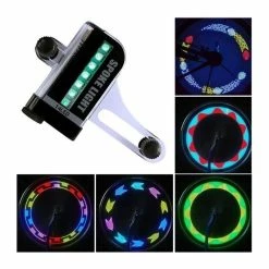 QZ-Bicyclette Roue LED Lights étanche Lumières Spoke Light De Vélo Avec 14 LED 32 Modèles Différents Modifications Multico - Avis / Test