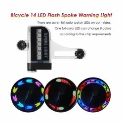 Valve De Roue De Vélo, 14 LED, Flash, Lampe D'avertissement, Décoration - MOI0132 - Avis / Test