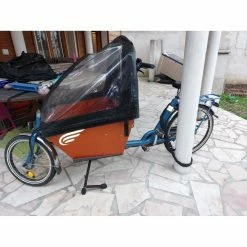 Vélo Cargo Autre Marque -VTT électrique semi-rigide Soldes Magasin velo cargo electrique bakfiets court 3