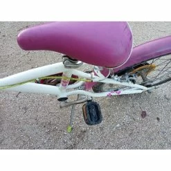 Vélo Urbain Autre Marque -VTT électrique semi-rigide Soldes Magasin velo fille 20 pouces decatlhon 100 percent girl rose et blanc 2